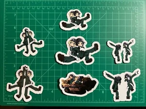 Girls Last Tour Anime Stickers 7 Pcs  3”x3”, 2.25”x2.25” Uv Waterproof - Picture 1 of 8