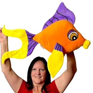 Nanco LARGE Beautifully Detailed Tropical Fish 27" Plush Stuffed Animal Toy - Picture 1 of 4