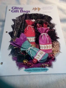 Glitzy Gift Bags Scrap Quilt Sewing Pattern - Picture 1 of 2