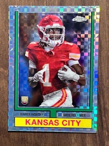 2024 Topps Chrome - Xavier Worthy (RC) - 1974 Topps - X-Fractor - Chiefs - Bild 1 von 2