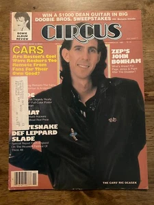 NOV 30 1980 Circus magazine - Ric Ocasek Cars cover ACDC POSTER - Imagen 1 de 4