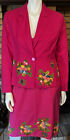 Moschino Cheap And Chic Pink Floral Appliqué Jacket Dress Size 12