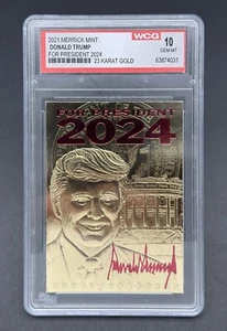 Graded card 2021 Mint Donald Trump For President 2024 GEM-MT10 TEP - Picture 1 of 2