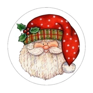 Santa Stickers Seals Labels Christmas Gifts Presents Envelopes Letters X 72 - Picture 1 of 2