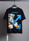 New#OFF WHITE OW Couple Arrow Print Casual T-Shirt Unisex Casual Loose Tee Top