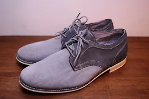 Steve Madden SOJOURN Grey Suede Textile Oxfords Men's size 11.5 Great Shape - Picture 1 of 6