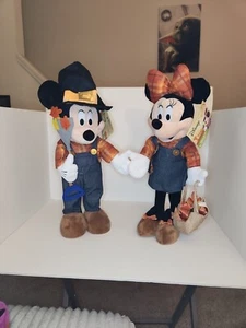 2024 Disney Mickey + Minnie Mouse Harvest Greeter Plüsch Thanksgiving NEU - Bild 1 von 5