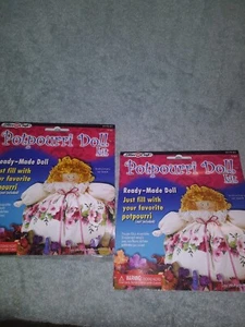 2 pk.POTPOURRI Rustic Country DOLL KIT # 3175-01 READY MADE SEWING Fabric Craft  - Picture 1 of 6