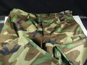 US Army Woodland BDU Pants Mens LARGE LONG Military Hot Weather Trouser GI NEW