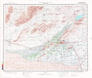 Mapa topográfico militar soviético ruso - KANDAHAR (Afganistán), 200K, REIMPRESO - Imagen 1 de 3