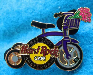 BICICLETA HOLANDESA AMSTERDAM SERIE BICICLETA PÚRPURA MAYO 2005 TULIPANES Hard Rock Café PIN LE - Imagen 1 de 1