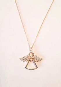 Collana Oro Angelo Alato KLF0115 - Oro 14K 585 Certificato - Foto 1 di 3