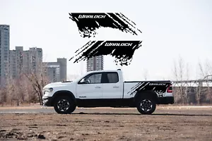 Mud splash Kit Compatible with Dodge Ram Warlock Graphic bed Side decal vinyl - Picture 1 of 1