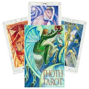 Cartas del Tarot Aleister Crowley Thoth Edición Francesa Estándar - Baraja de Cartas del Tarot - Imagen 1 de 5