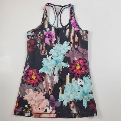 Camiseta sin mangas Calia Carrie Underwood para mujer ajustada floral negra XS Foto 1 de 4