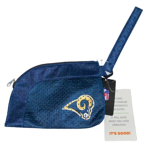 Los Angeles Rams Blue Stadium Wristlet Pouch Purse Handbag Cover