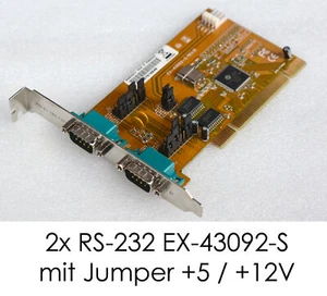 PCI 2x RS-232 en Série Com Port Carte ExSys EX-43092-S Oxford OX16PCI952 V400 - Photo 1/1
