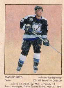 2002-03 (LIGHTNING) Parkhurst Retro Minis #57 Brad Richards