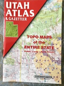 UTAH  Atlas & Gazetteer DeLorme Topo Maps - Biking, Hunting, Skiing ++ PB - VG - Picture 1 of 2