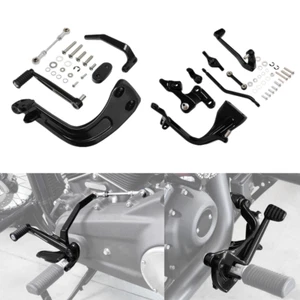 Freno lateral de cambio de controles medios negro apto para Harley Fat Bob Sport Glide FXDR18-24 - Imagen 1 de 11