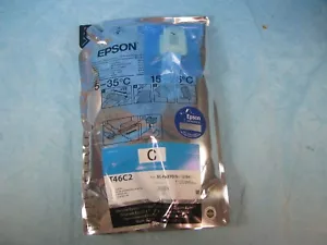 Epson T46C2 CYAN Dye Sublimation Ink 1100ml - F6370 / 9470 / 9470H w/Chip - NEW - Picture 1 of 3