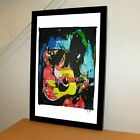 Jimmy Page Led Zeppelin Acoustic Guitar Music Poster Print Wall Art 11x17