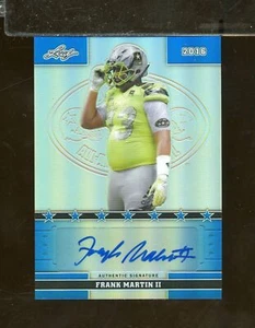 2016 Leaf FRANK MARTIN II #39 Auto Blue 15/50 US Army All-American (JY12) - Picture 1 of 2