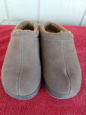 Tempurpedic Arlow Men's 13 EE Wide Brown Faux Suede Comfort Slippers - Image 1 of 4