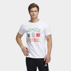 Adidas Men's Mexico Amplifier Soccer Tee Soccr-Mxs-Sxb / White GN1758 Size XL - Picture 1 of 9