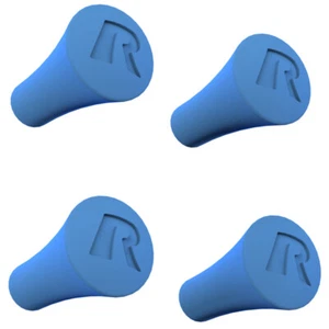 Montaje RAM Genuino X-Grip Azul Poste End Tapas de Goma Paquete de cuatro RAP-UN-CAP-4-AZULU - Imagen 1 de 1