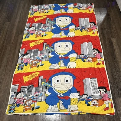 Vintage Ninja Hattori Comforter Bedding 84 X 58 in Kanzo City Buildings Rare HTF - Image 1 of 4