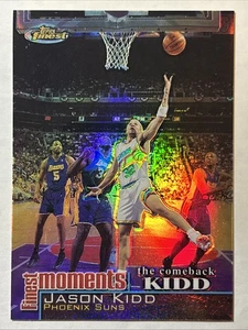 Tarjeta Topps Finest Moments Refractor 2000-01, Jason Kidd #FM-JK - Imagen 1 de 2