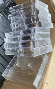 Vintage New Clear Plastic Jewel Cassette Tape Cases Case Empty Lot Of 10 - Picture 1 of 2