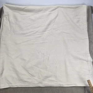 Berkshire Couverture Couleur Crème 100% Laine, Grande Taille 82" x 88" - Photo 1/12