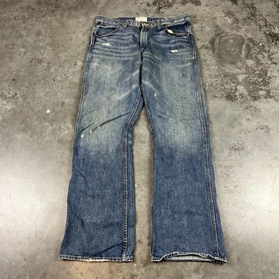 Pantalones American Eagle Para Hombres 34x34 Azul Jambe Semi Evasee Sueltos Bootcut Y2K Foto 1 de 4