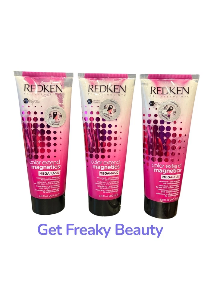 PACK DE 3 6,8 oz. Mega Mascarilla Tratamiento Redken Color Extend Magnetics. 200 ml. NUEVO. Foto 1 de 1