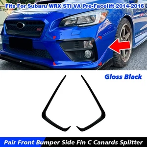 2x Frontstoßstange Aero Flaps Spoiler Flics Splitter für Subaru WRX STI VA 14-16 - Bild 1 von 7