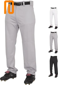Semi-Relaxed Full Length Baseball Pant | Solid & Piped Options | Youth Sizes ... - Picture 1 of 12