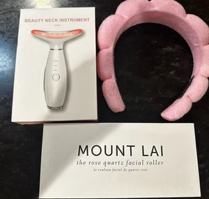 Self-Care Beauty Tool Bundle – Facial Roller, Neck Red Blue Light + Jaw Sculptor - Picture 1 of 8