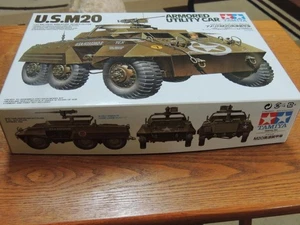 Tamiya US M20 kit modellino auto utilitaria corazzata NUOVO scatola aperta 1/35 #35234 - Foto 1 di 15