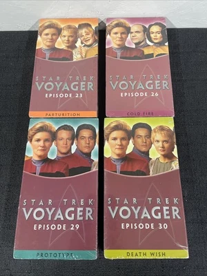 STAR TREK VOYAGER SEALED VHS Tapes Paramount Series Episodes #23,26,29,30 - Imagem 1 de 4