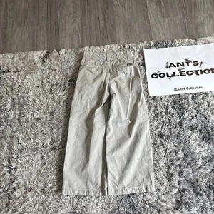 Vintage 90’s YOUTH Boys Size 8 24x21 Khaki Jnco Krackt Embroidered Baggy Pants - Picture 1 of 10