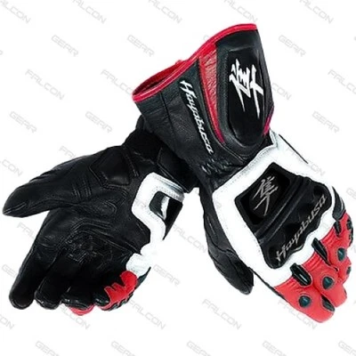 Guantes de cuero para carreras de motocicletas Suzuki Hayabusa Foto 1 de 4