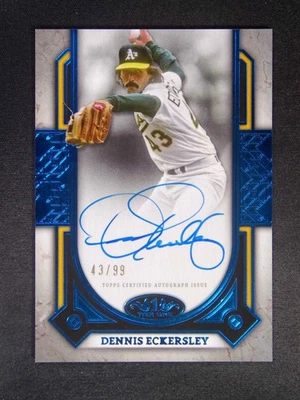 2024 Topps Tier One Dennis Eckersley Certified Prime Performers Auto /99 - Image 1 of 3