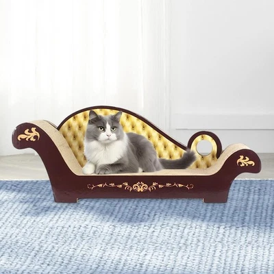 Cat Scratching Board Scratch Pad Sofa Shape Accessory for Indoor Cats - Image 1 of 4