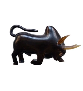 *HH* Statua Scultura Toro Animale Statuetta Vintage Statue Bull Marmo Onice  - Picture 1 of 18