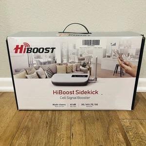 HiBoost Sidekick Cell Phone Signal Booster Kit | All Carriers | 3G 4GLTE 5G - Photo 1 sur 11
