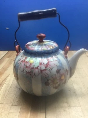 Very Rare Antique Repaired Japan/ Chinese Teapot Floral - Image 1 of 4