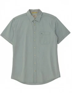 CAMEL ACTIVE Mens Regular Fit Short Sleeve Shirt Medium Blue Cotton AK04 - Picture 1 of 5