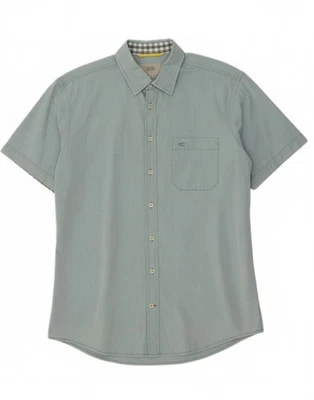 CAMEL ACTIVE Mens Regular Fit Short Sleeve Shirt Medium Blue Cotton AK04 - Image 1 of 4